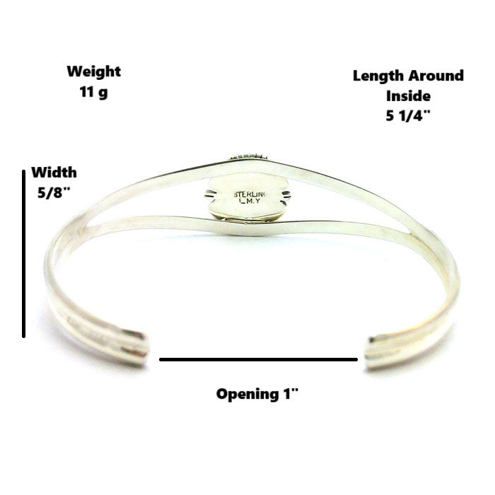 Thumbnail: Dry Creek Turquoise Navajo Cuff #DRC520