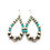 Thumbnail: Turquoise Navajo Pearls Earrings #NPT386
