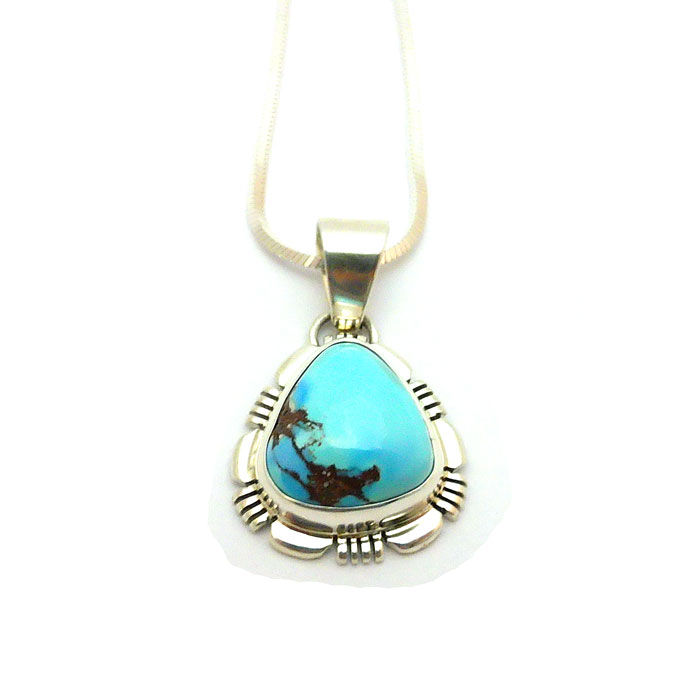 Thumbnail: Navajo Golden Hills Turquoise Necklace #GHT510