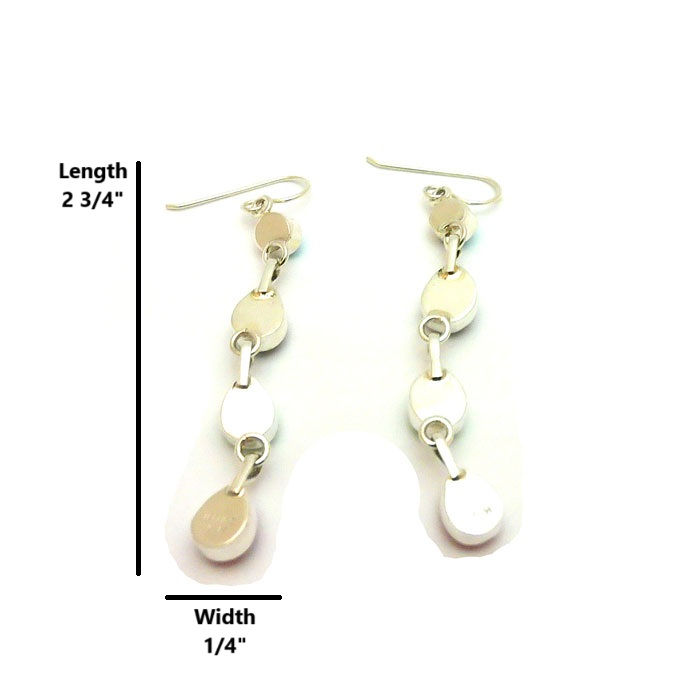 Thumbnail: Navajo Multi Stone Dangle Earrings #SHN564