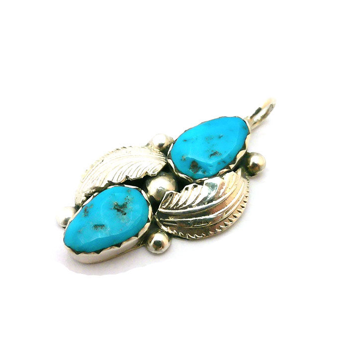 Thumbnail: Lydia Simplicio Zuni Turquoise Pendant #LYD224