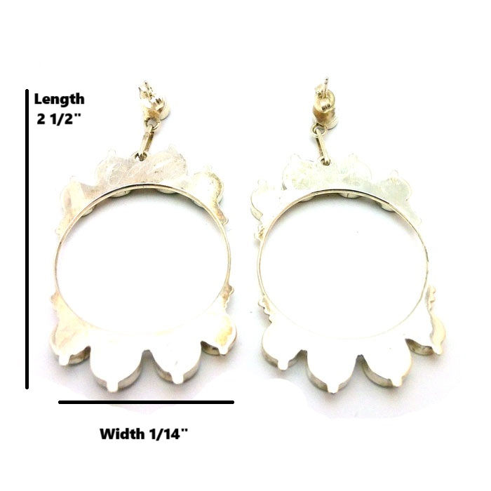 Thumbnail: Zuni Artist Brayant Othole Earrings #BOE919