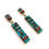 Thumbnail: Micro Inlay Yei Earrings by Erwin Tsosie  #RET212