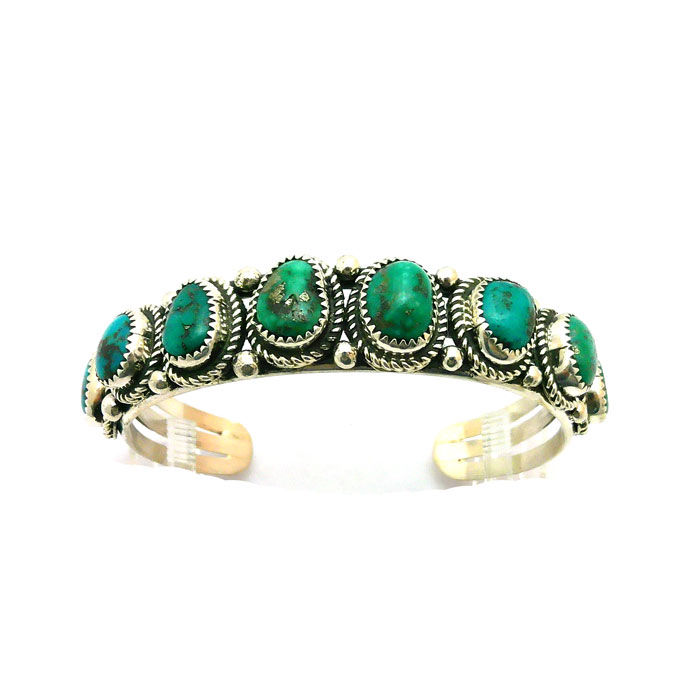 Thumbnail: Turquoise Cuff By Leslie Nez #LNE493