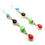 Thumbnail: Navajo Multi Stone Dangle Earrings #SHN564