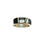 Thumbnail: Black Jet & White Buffalo Turquoise Inlay Ring #NHM087