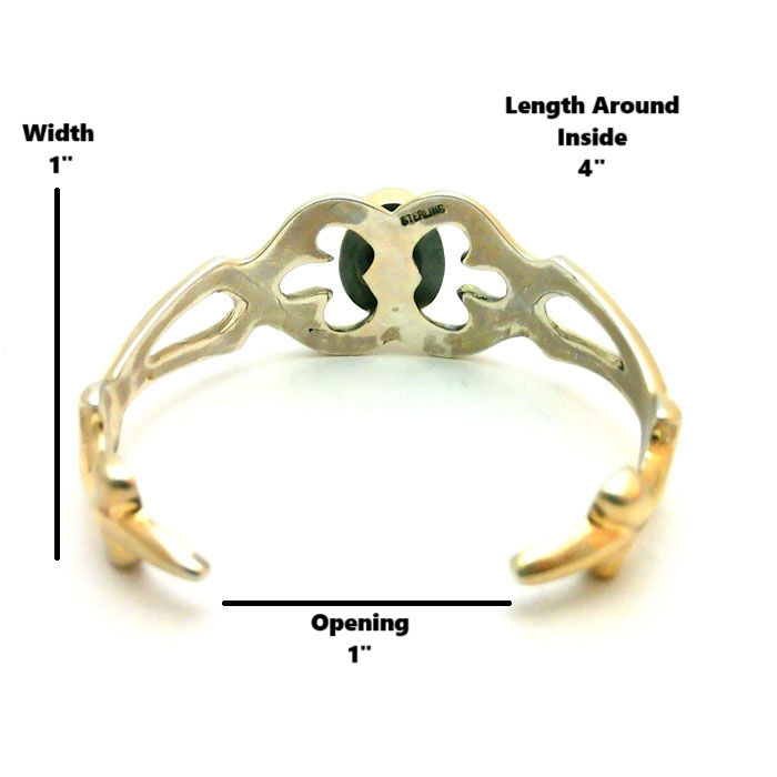 Thumbnail: Golden Hills Sand Cast Navajo Cuff #HGB333