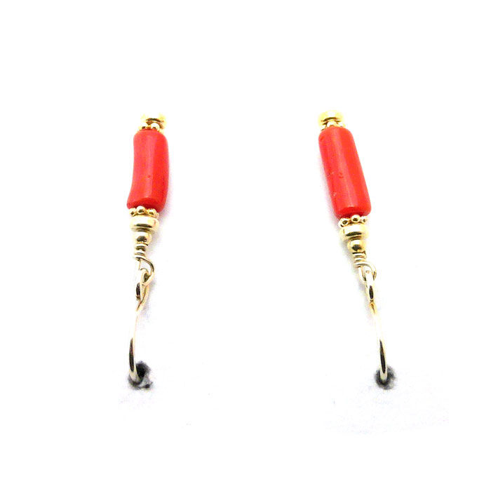 Thumbnail: Red Coral Earrings #RCO959