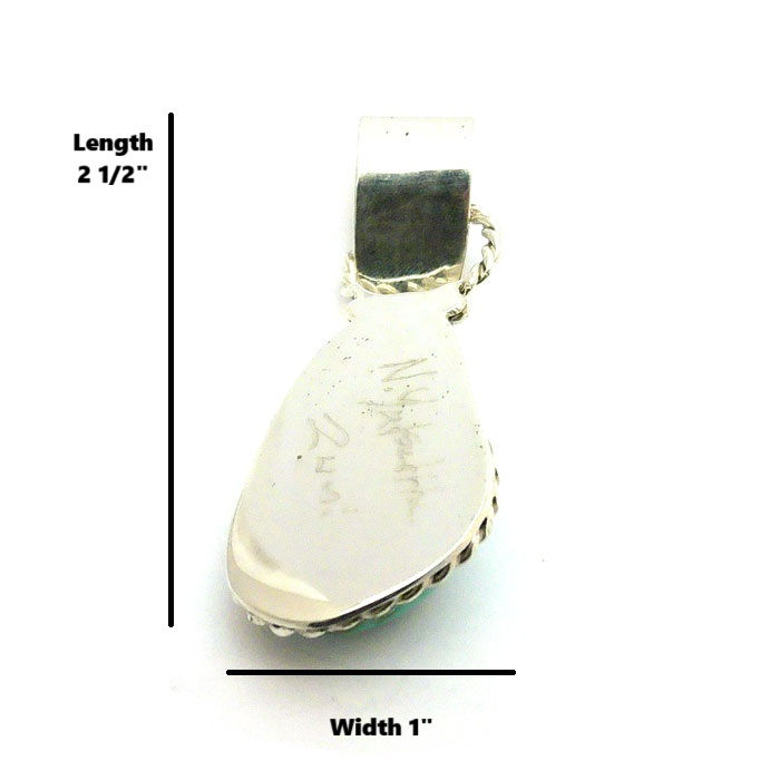 Thumbnail: Zuni Persian Turquoise Pendant #SIA543