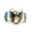 Thumbnail: Zuni Inlay Butterfly Cuff #BIC197
