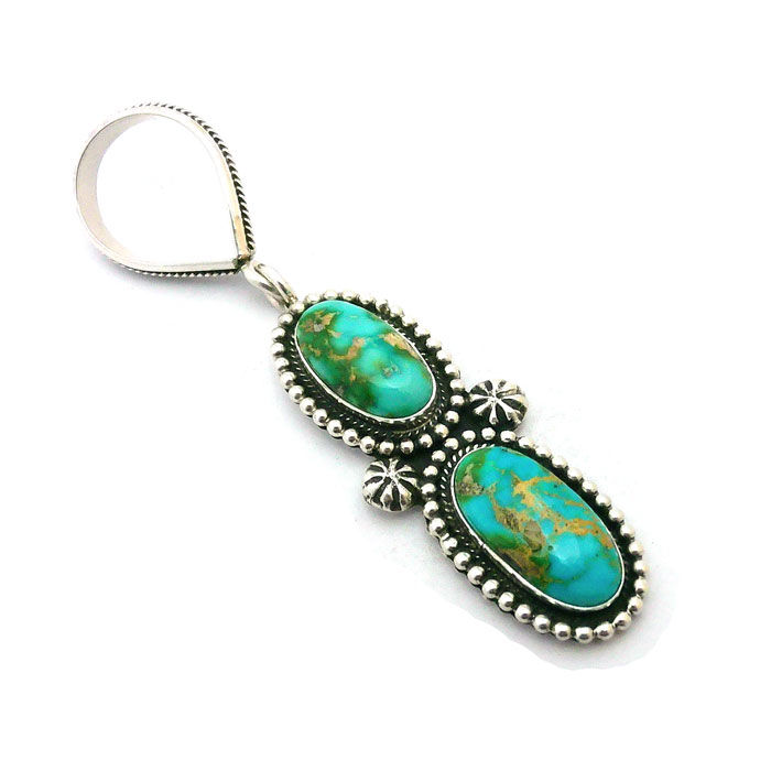 Wilford Begay Pilot Mountain Turquoise Pendant #WBP690