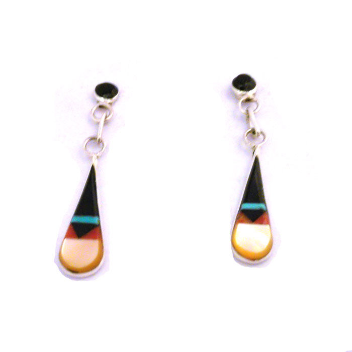 Thumbnail: Zuni Dangle Earrings #MBT216
