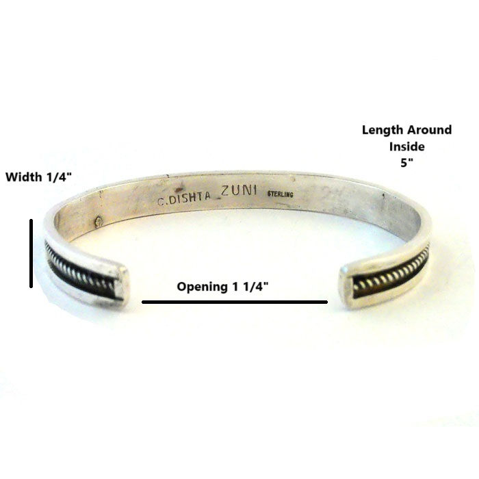 Thumbnail: Zuni Inlay Turquoise & Jet Cuff #TJM200