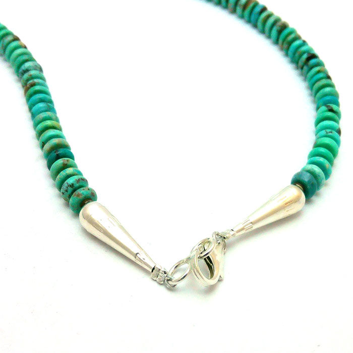 Thumbnail: Beaded Turquoise Necklace #BLU790
