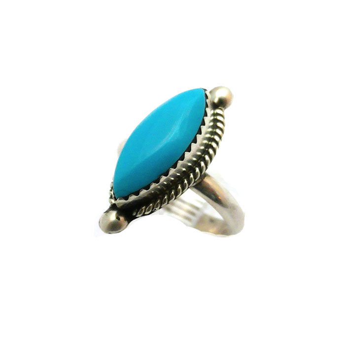 Thumbnail: Sleeping Beauty Turquoise Ring #CIE397