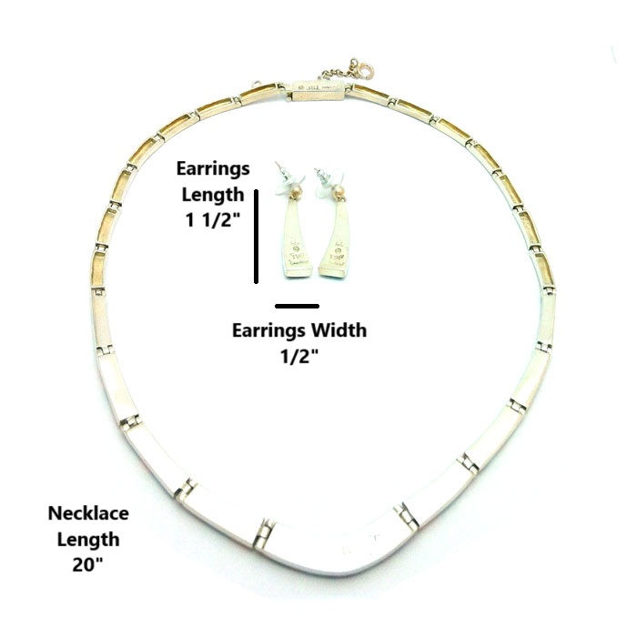 Thumbnail: Navajo Inlay Multi Stone Necklace Set #MUL286