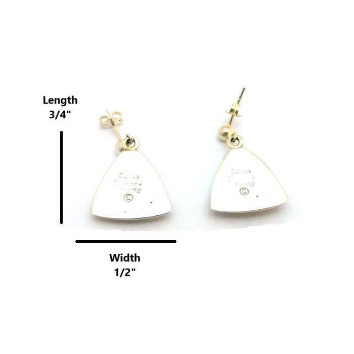 Thumbnail: Julius Burbank Inlay Turquoise Earrings #JBE502