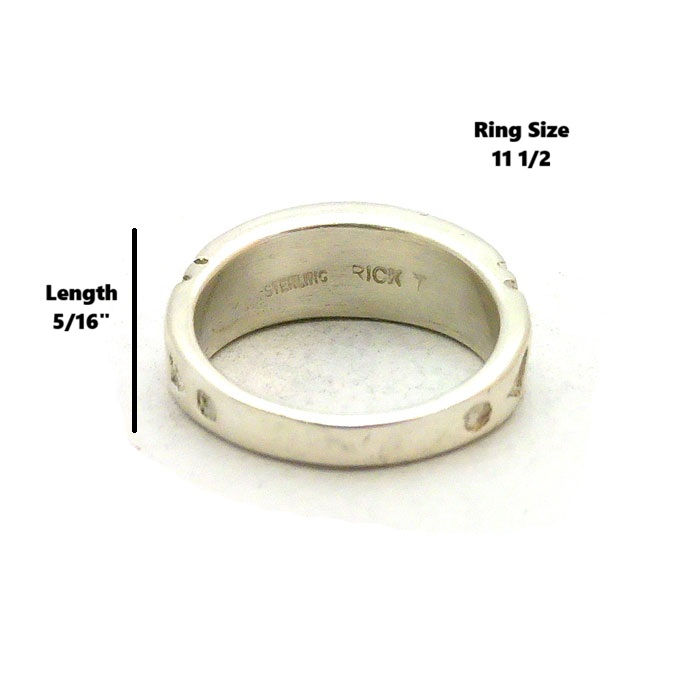Thumbnail: Black Jet & Turquoise Inlay Navajo Ring #RBB588