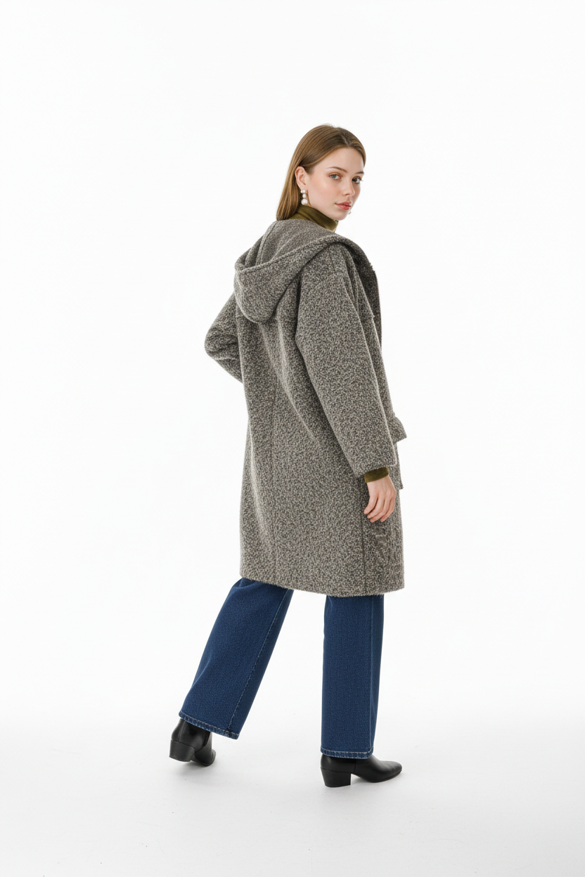 Küçük resim: Keçe Kapüşonlu Kaban