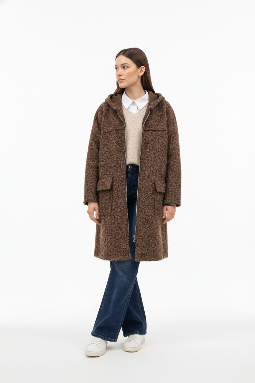 Küçük resim: Keçe Kapüşonlu Kaban