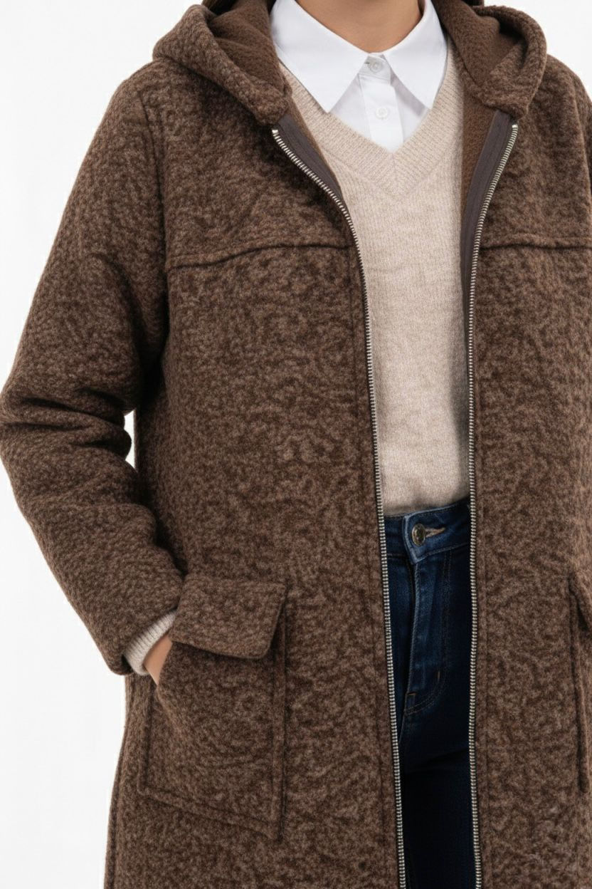 Küçük resim: Keçe Kapüşonlu Kaban