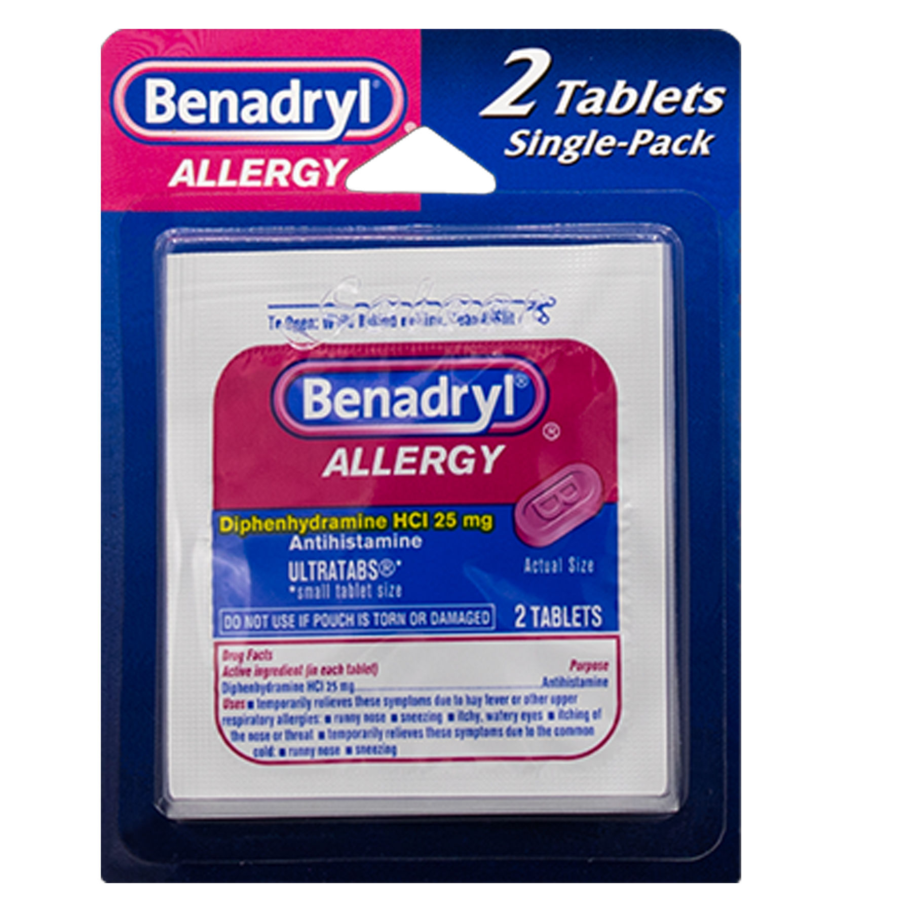 Benadryl Blister Pk 1ct