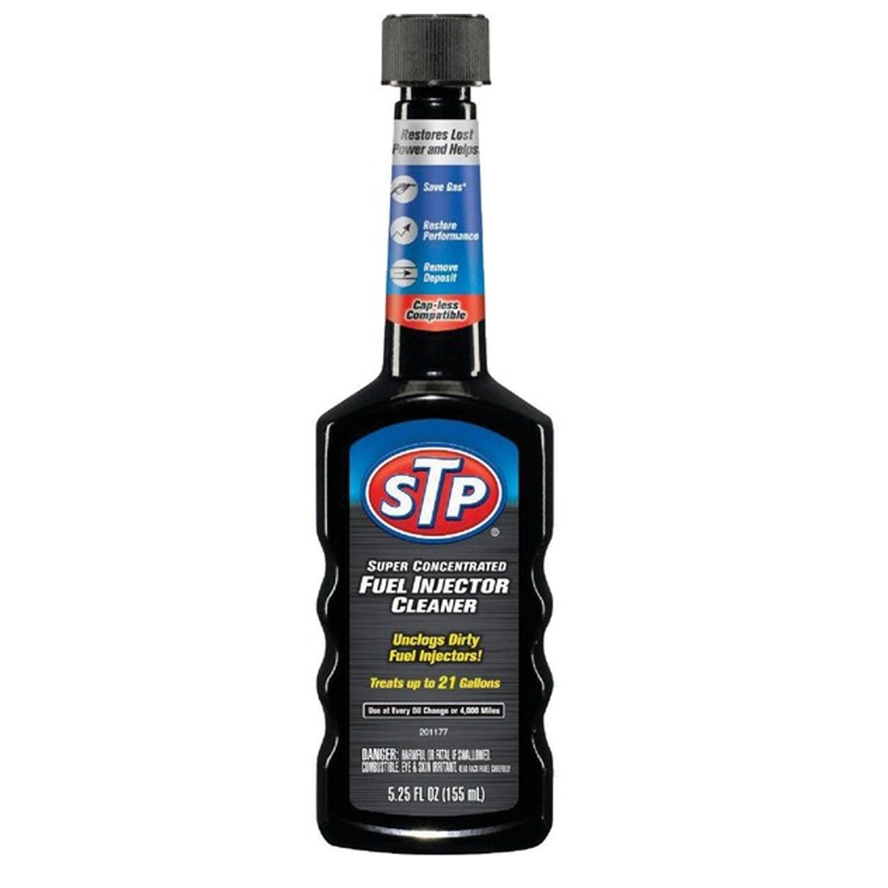 Stp Super Concentrated Fuel Injector Cleaner Black 1ct