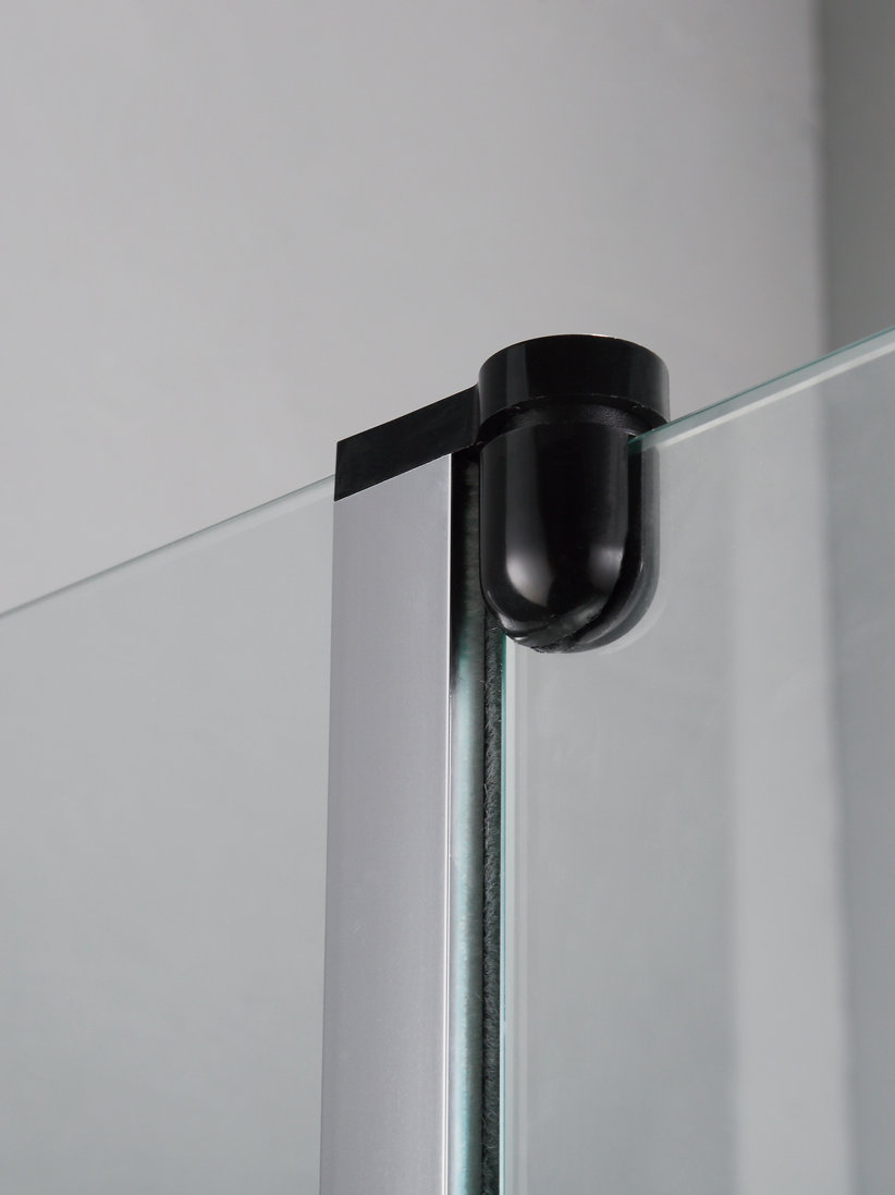 Fixed Splash Guards Shower Door, Fits W48"x H60". Opening, Clear Glas