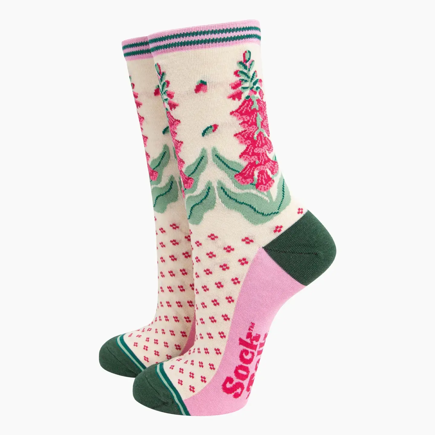 Sock Talk | Bamboesokken Vingerhoedskruid (Crème)