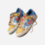 1993 SEGA Sonic the Hedgehog x F1 Custom Nike Dunk Sneakers in vibrant blue and racing-themed design