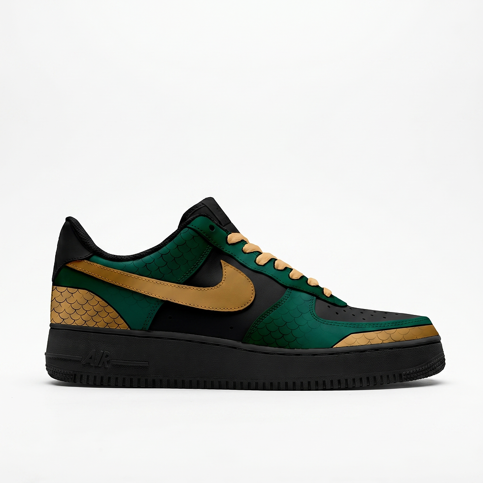 The Boys The Deep Air Force 1 custom hand-painted sneakers aquatic blue silver Supe design Amazon Prime
