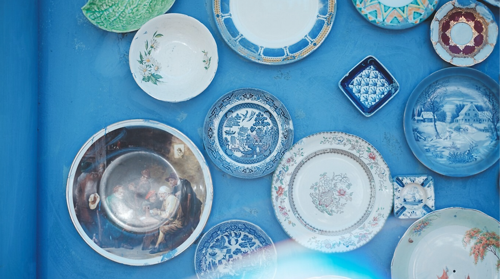 Vibrant and colorful Provençal pottery, featuring traditional patterns inspired by the natural beauty of southern France.