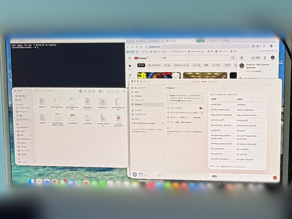 📷 iMac 単体 + ターミナル画面も見やすい!
