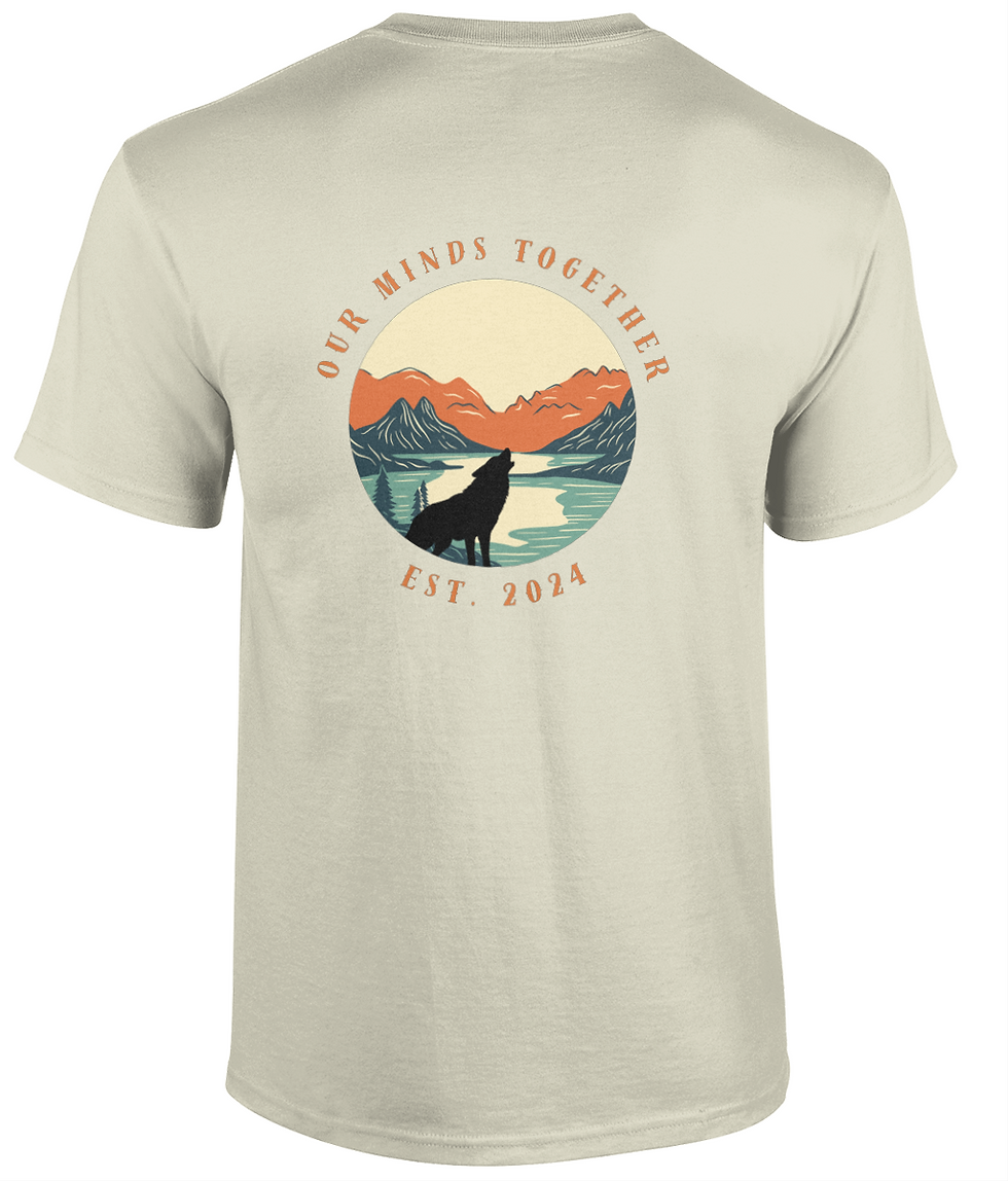 Thumbnail: Wolf Silhouette Light Gildan 5000 Heavy Cotton Adult T‑Shirt