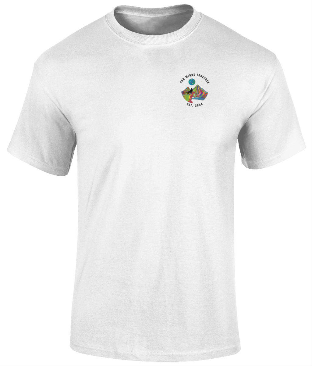 Small multicolour logo light Gildan 5000 Heavy Cotton Adult T‑Shirt