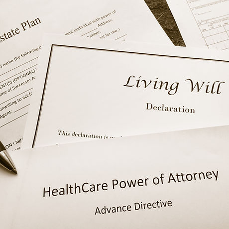 Estate Plan, Living Will, and Healthcare