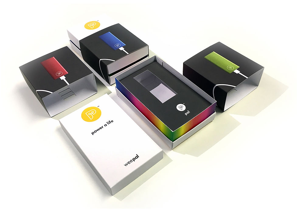 Power a Life branded boxes