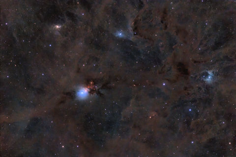 NGC 1333 is a reflection nebula located in the northern constellation Perseus, positioned next to the southern constellation border with Taurus and Aries. It was first discovered by German astronomer Eduard Schönfeld in 1855.