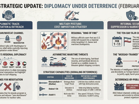 IRAN WEEKLY UPDATE — Diplomacy, Military Posture, and Internal Security