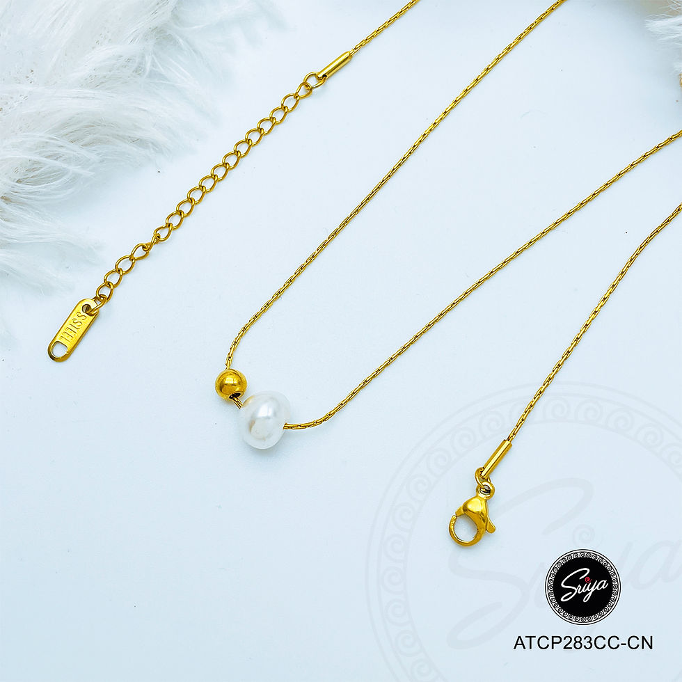 Thumbnail: Eternal Bond Golden Anti Tarnish Necklace