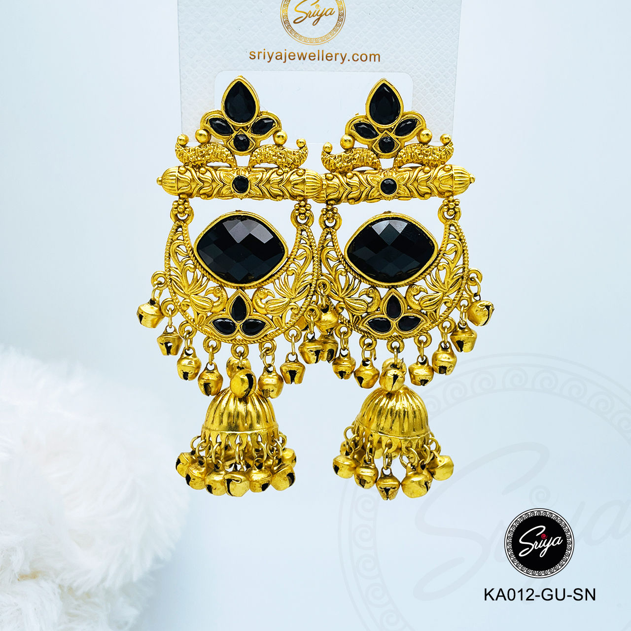 Dusk Premium Kashmiri Jhumka Earrings