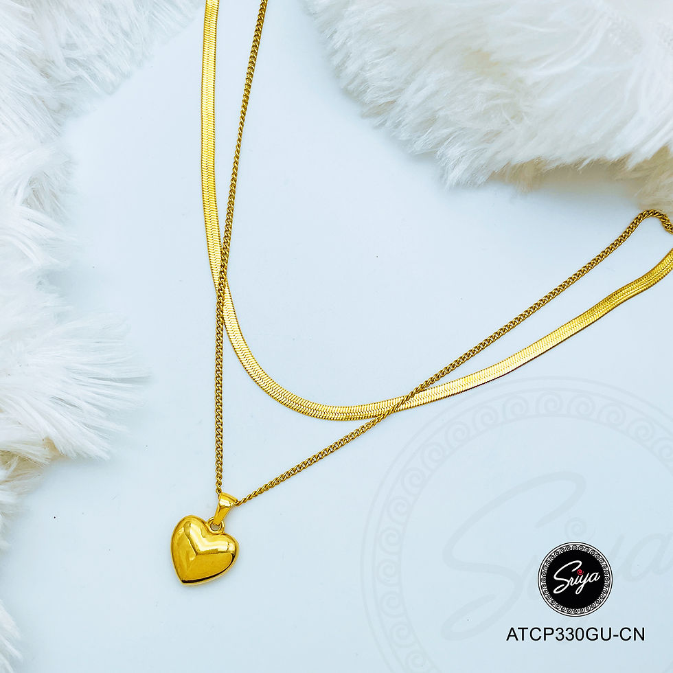 Thumbnail: Double Layer Anti Tarnish Chain Pendant