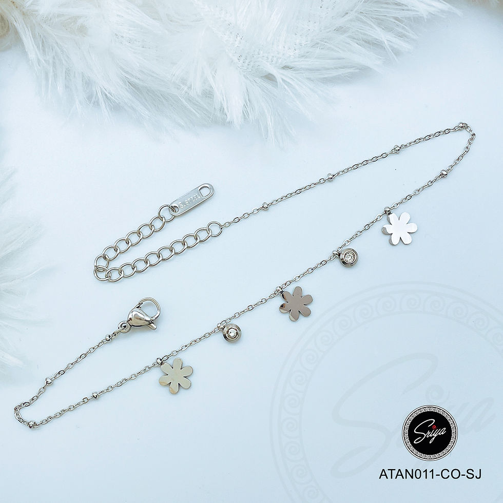 Thumbnail: Silver Garden Anti Tarnish Anklet