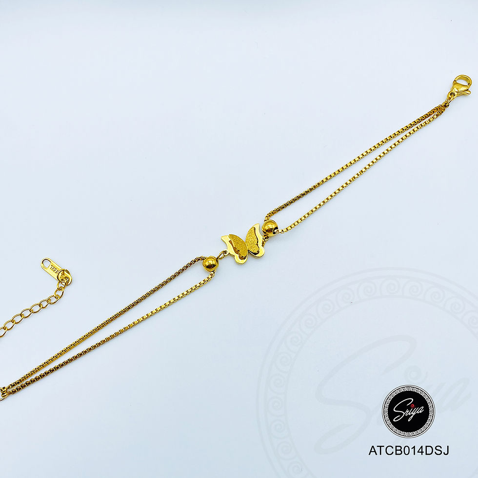 Thumbnail: Sonam Anti Tarnish Golden Bracelet