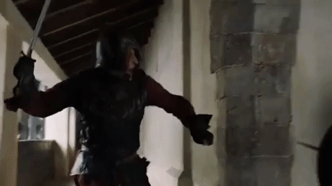 grey worm killing it.gif