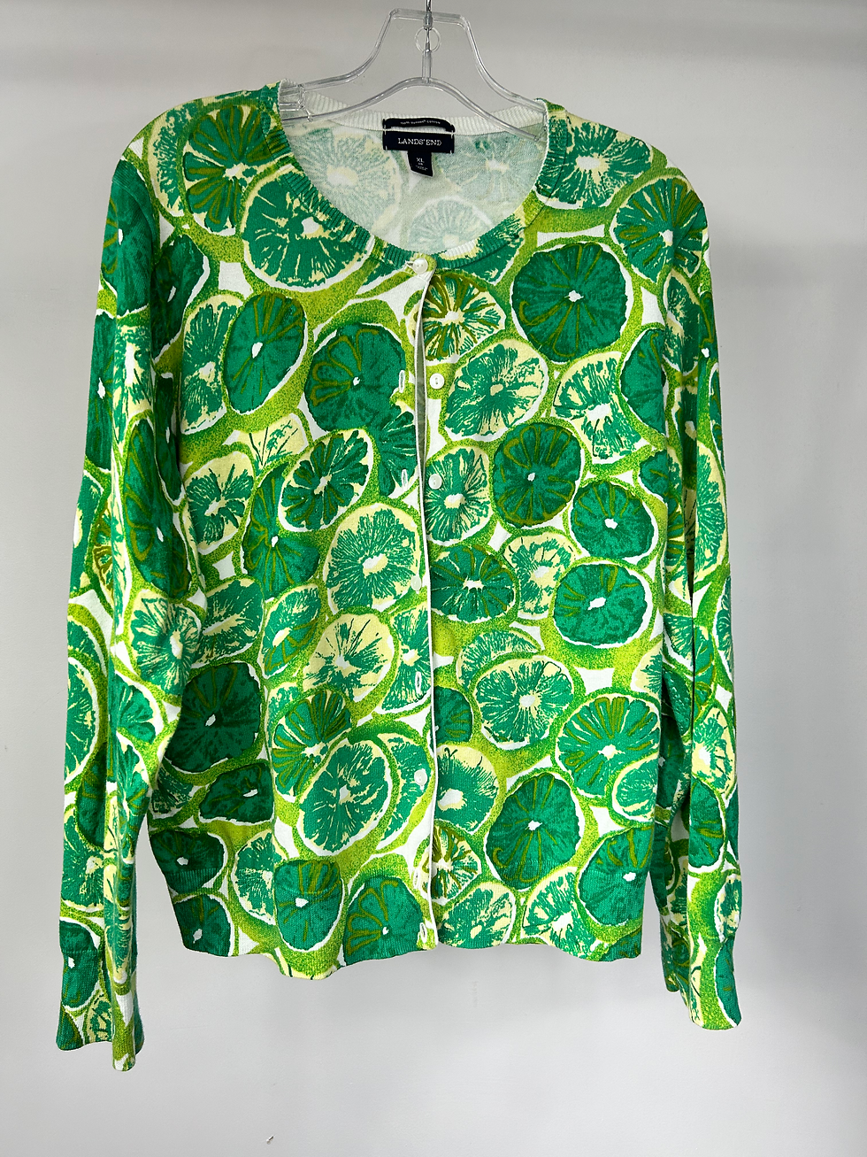 Thumbnail: Vibrant Lime Print Cardigan