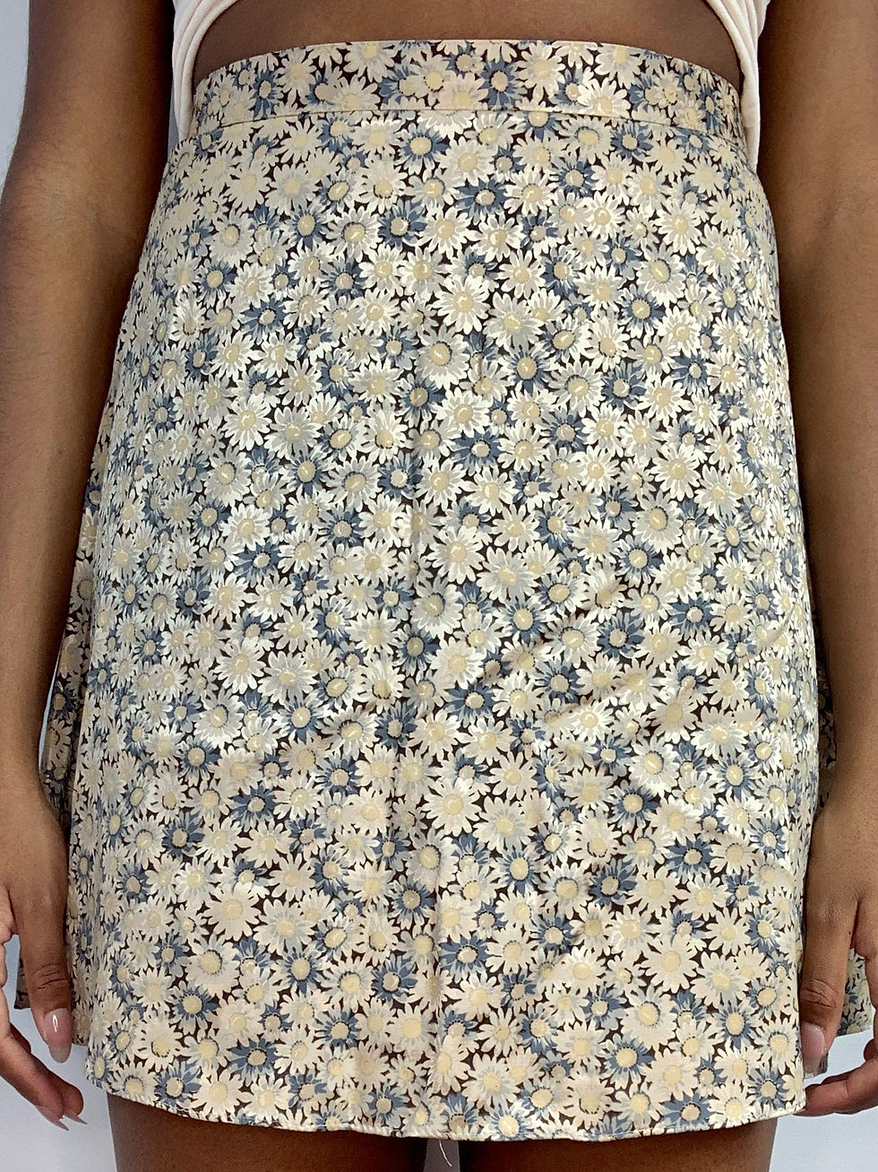 Thumbnail: Y2K satin Daisy Mini Skirt