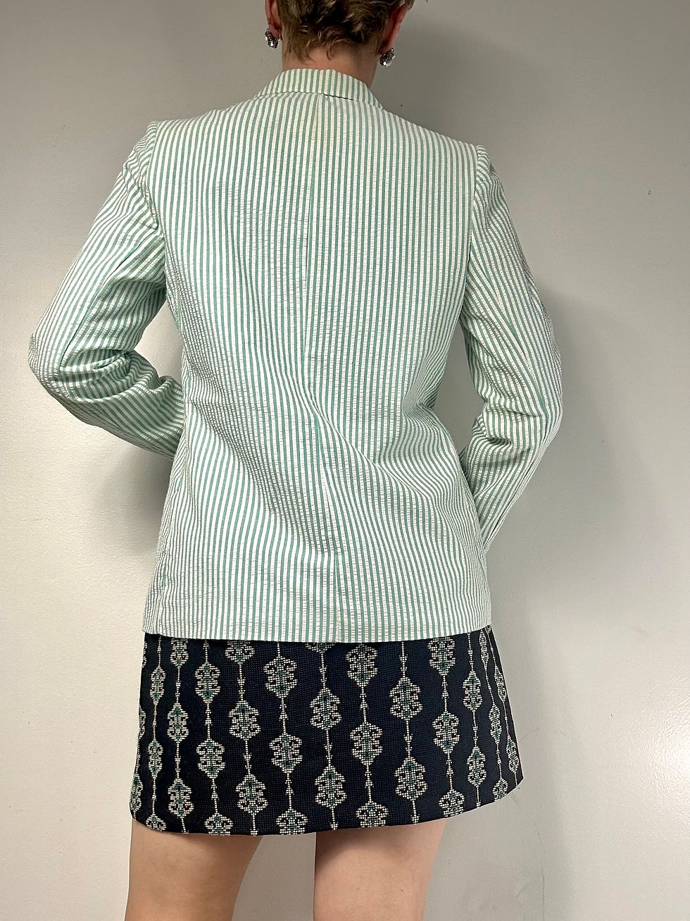 Thumbnail: Vintage Striped Cotton Blazer