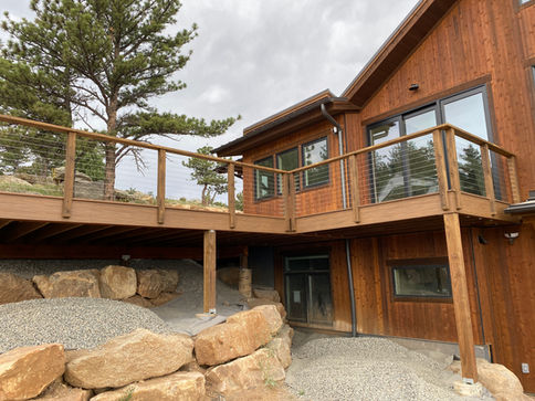 During Construction - Exterior Kitchen Deck