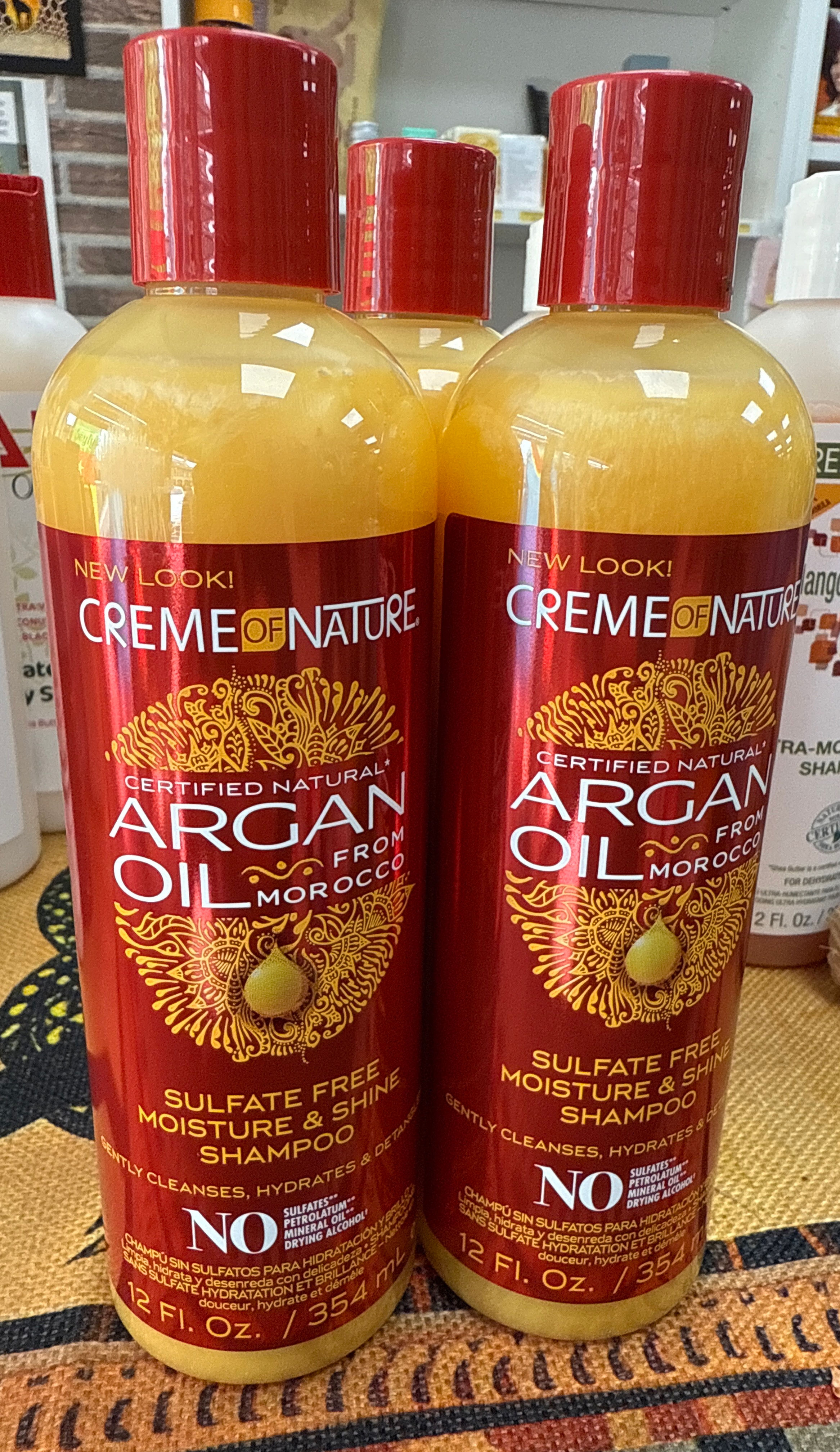  Shampooing à l’huile d’argan Crème of nature